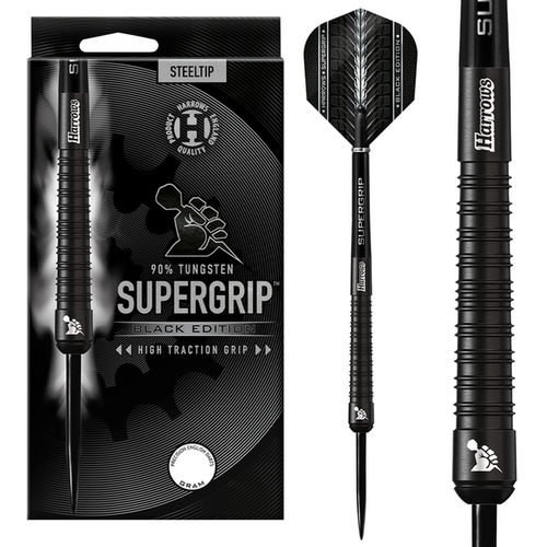 Harrows Supergrip Black Edition 22G